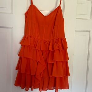 ORANGE MINI DRESS